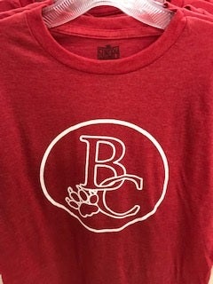 T-shirt/SundayC - Heather Red BC Paw  Our campus store is open and  available on-line.